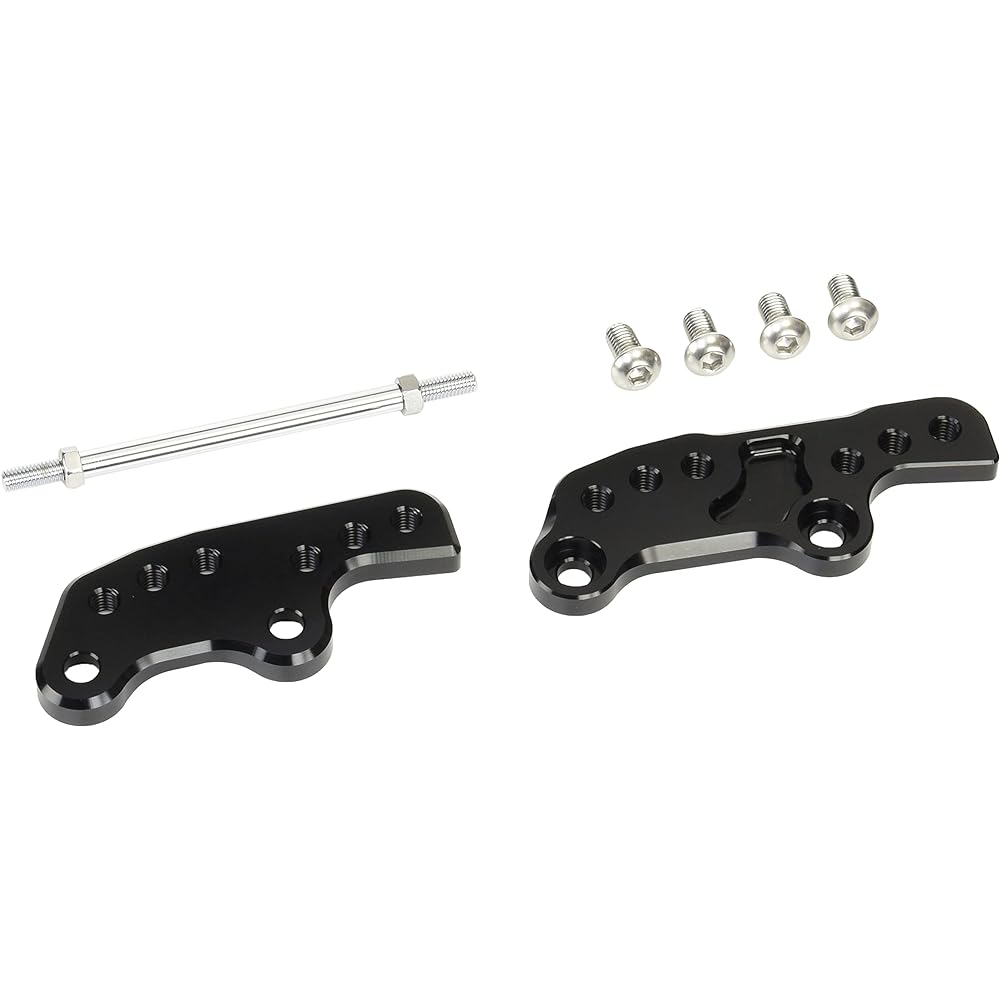 POSH Motorcycle Supplies Step Up Plate Black NINJA250 034072-06