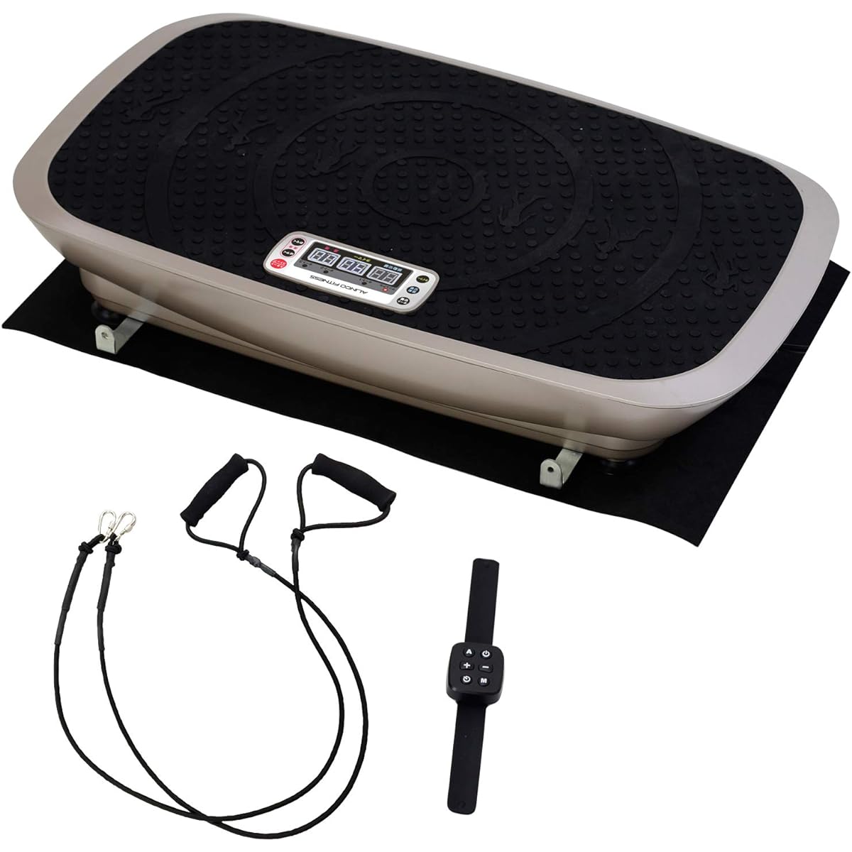 ALINCO Program 3D Vibration Machine Strong Vibration Width 1.5cm Balance Wave [3D Vibration] 1 Year Warranty Floor Protection Mat, Exercise Band, and Remote Control Fitness Machine FAV3017