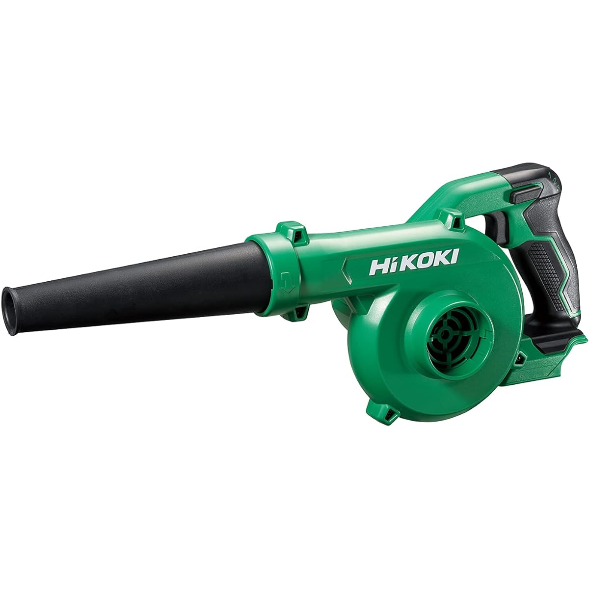 HiKOKI 14.4V 18V Rechargeable Blower, Large Air Volume, Low Vibration, 3 Levels of Air Volume Switching + Continuously Variable Speed Switch, Storage Battery and Charger Sold Separately, RB18DC(NN) Green | Black