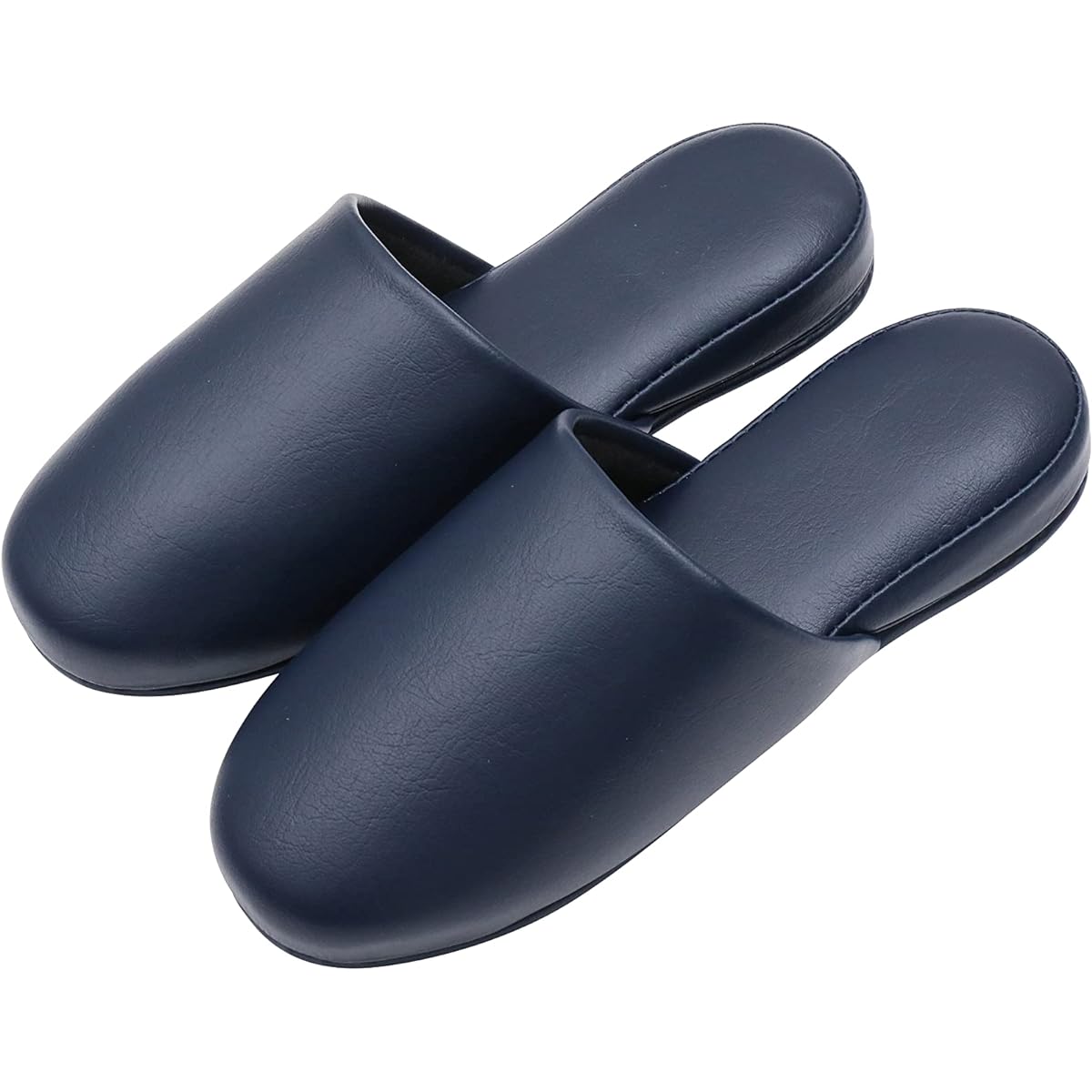 [TOKYO SLIPPER] Antibacterial leather style vinyl slippers, hanging [set of 5 pairs], thick sole, antibacterial treated, wipeable, front closure, slippers, non-slip, unisex, guest slippers, for business use, for guests