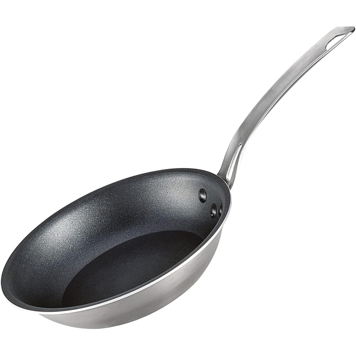 Hokuriku Aluminum Meister 2-Layer Clad IH Compatible Frying Pan 24cm Made in Japan Silver