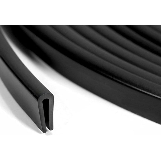 TintVent Rubber Edge Trim Black U Channel PVC Plastic Seal Metal Edge Protector 0.15 inch 26 feet (315 inches)