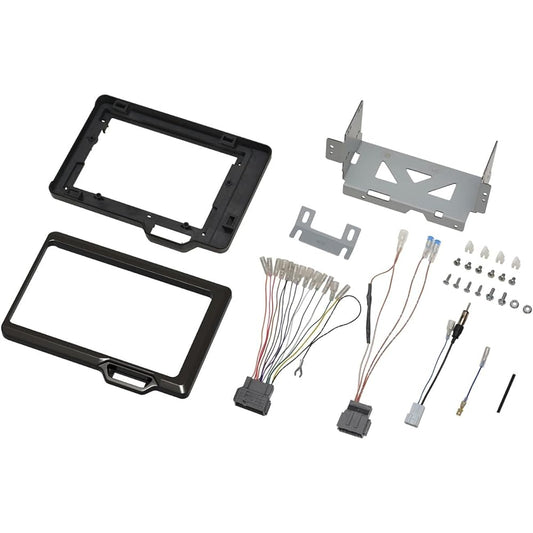 Kanak Kikaku Honda N-BOX/N-BOX CUSTOM/N-WGN/N-WGN CUSTOM/N-ONE 9-inch navigation dedicated car AV installation set TBX-H011 Panel: Black