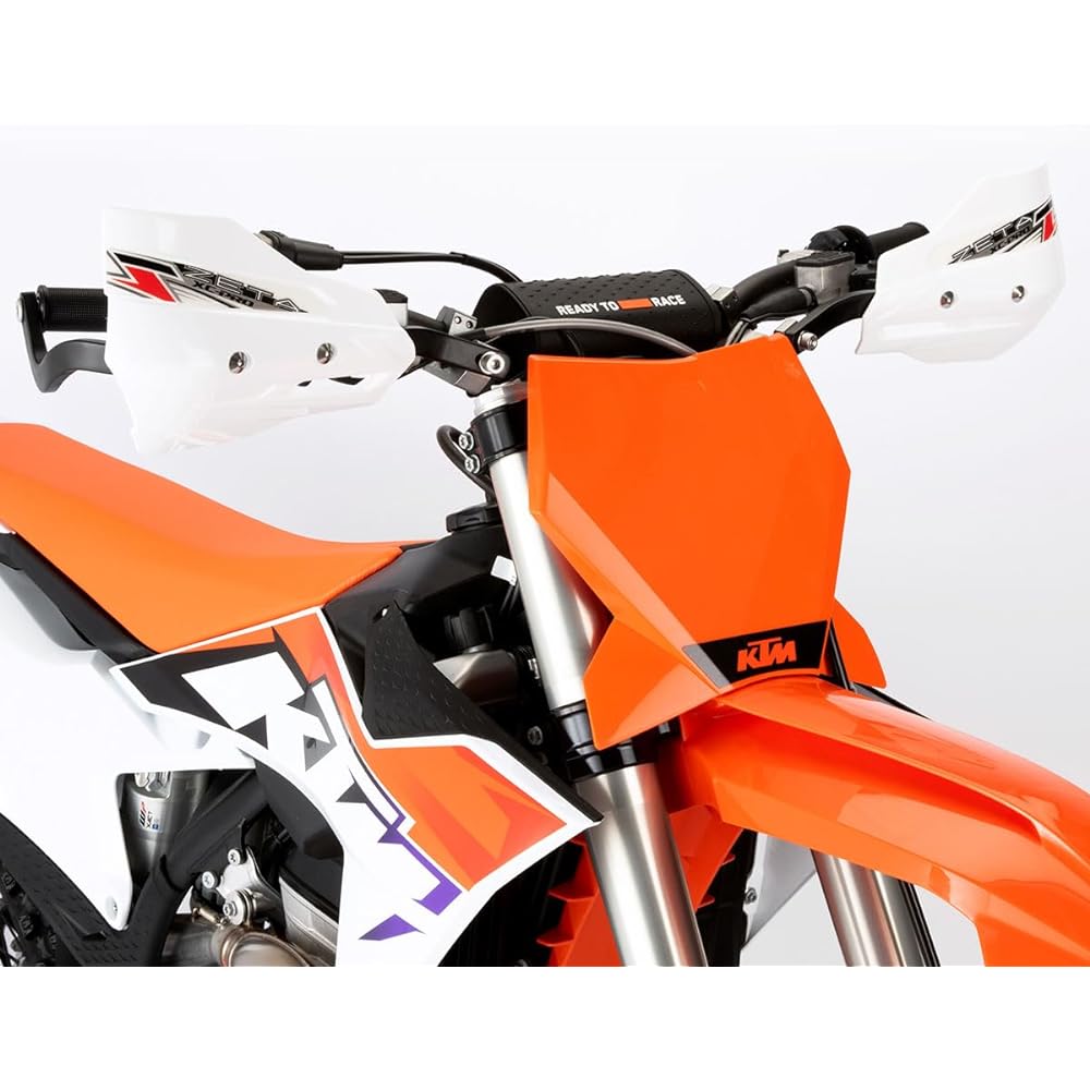 Dirt Freak ZETA Armor Handguard XC-PRO Kit for Large Diameter Bar (28.6mm) U Clamp Black/White ZE72-5050