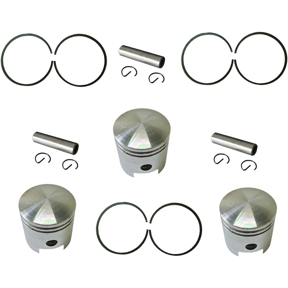 3 sets piston kit 49cc 66cc 80cc 2 stroke engine electric bicycle