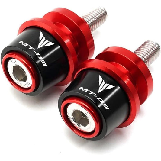 Motorcycle Swingarm Spool Motorcycle Accessories 6mm Swingarm Slider Spool Stand Screw For MT09 MT 09 Tracer XSR900 XSR 900 (Color: Red, Size: B)