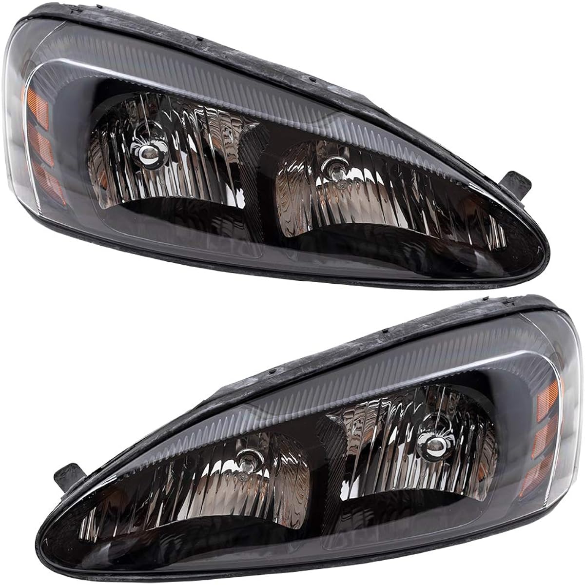 BROCK replacement driver and passenger seat set halogen headlight 2004-2008 Grand Prix 25851404 25851403