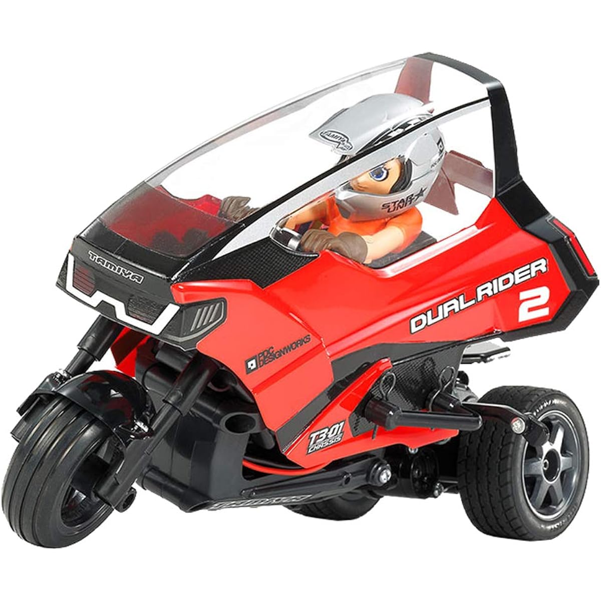 Tamiya 1/8 Electric RC Car Star Unit Triple Boy Series No.07 Dual Rider Assembly Kit (T3-01 Chassis) On-Road 57407