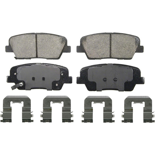 QuickStop ZD1284 Ceramic Disc Pad Set, Rear