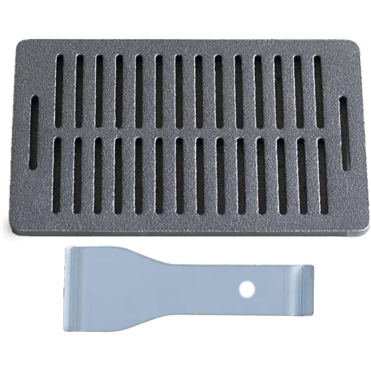 RODGERS Cast Iron Plate for a Lifetime to Raise [Meat Ban Meat Ban] Cast Iron Plate Thickness 10mm Iwatani Robata Yaki Ware Aburiya Robata General Exclusive Yakiniku Grill Plate Barbecue BBQ Lifter Included RG-OD-MEATBAN-SET