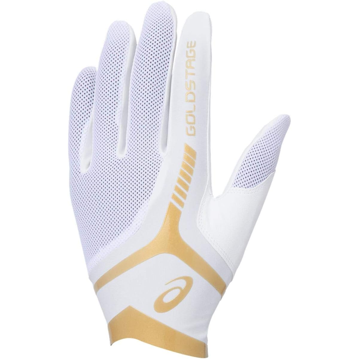 ASICS Defensive Gloves GOLDSTAGE General Use/High School Baseball Compatible White Black Color 3121A634