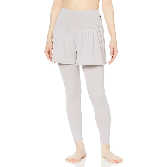 [Atsugi] Leggings [Clear Beauty Active] Yoga Mesh Style Layered Bottoms 8/4 Length 49266PS Women's