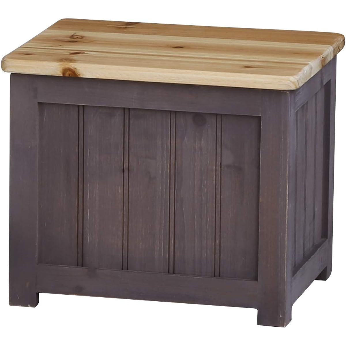 Habiter Shabby Chic Box Stool YI-801-BR W35 x D28 x H29.5cm Brown