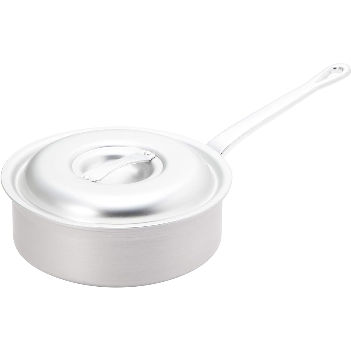 Endo Shoji Commercial TKG Shallow One Hand Pot 24cm IH Compatible Aluminum AKTF703