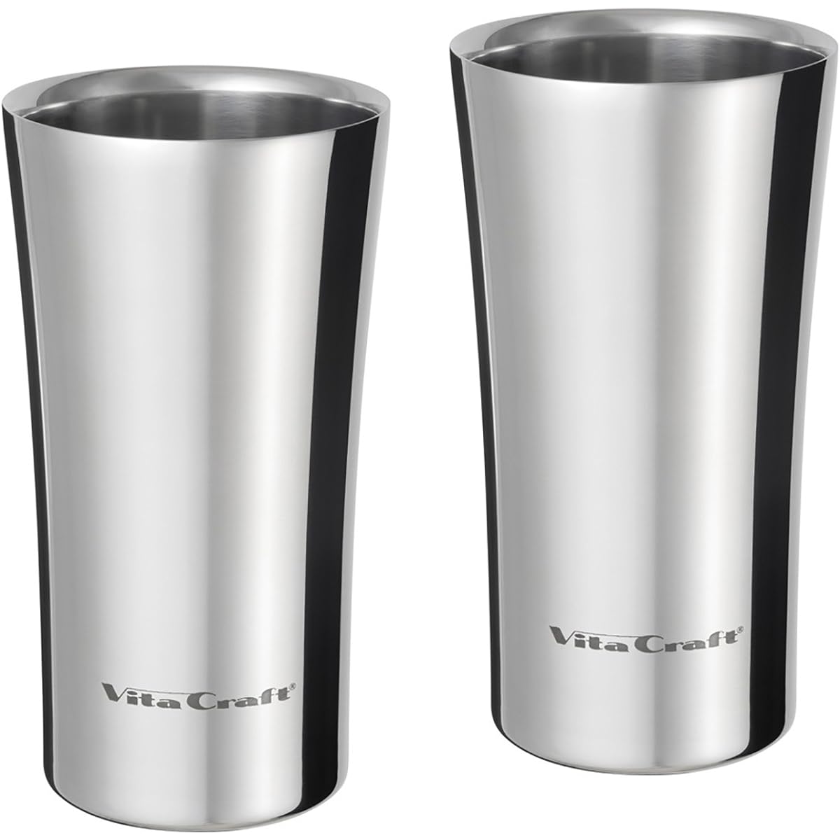 Vitacraft Cool Tumbler Set of 2 Silver