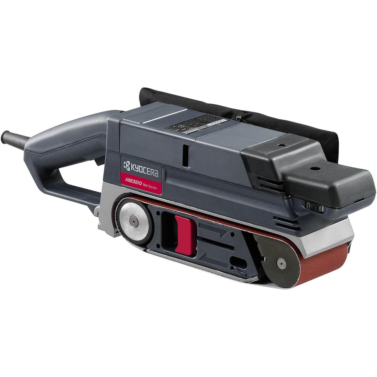 Kyocera Old Ryobi Professional Belt Sander ABE3210 637550A Black [Belt speed can be adjusted according to the material to be processed] Comes with dust collection mechanism Belt dimensions 76 x 533 mm Belt speed 3.8~5.8 m/s