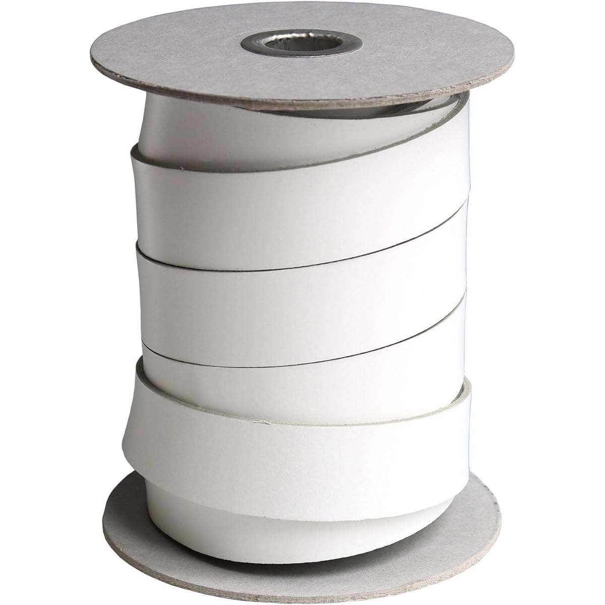 Nippon Chuko Genuine Leather Tanned Leather Tape 25mm Width 10m Length Roll White MTLS1025-0