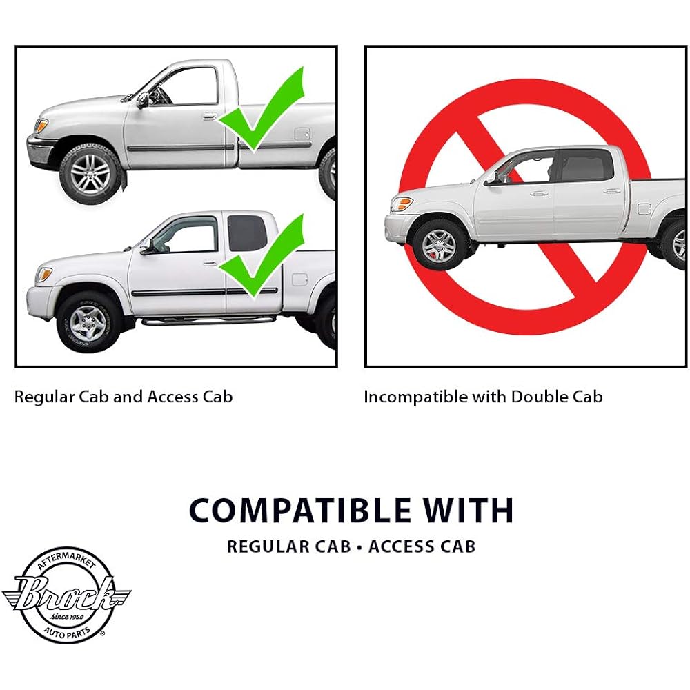 BROCK replacement driver and headlights for passenger seats 2000-2004 Tandra Regular Access Cab Pickup Track 811500C010 81100C010