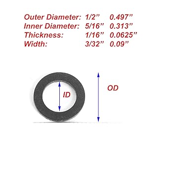 (20 packs) Yamaha 90430-08020-00 & 90430-08003-00 Replacement-Lower Gear Case Oil Dogasket-Japanese hard fiber plate gasket-Yamaha 4-stroke 4-stroked outdoor unit