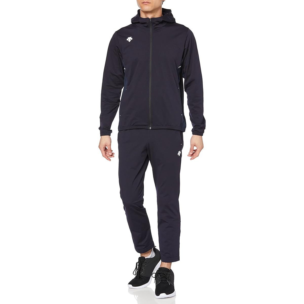 [DESCENTE] Jersey Top and Bottom Set, Windproof, Sweat Absorbent, Stretch, Ventilation, Training, Hooded, Men's
