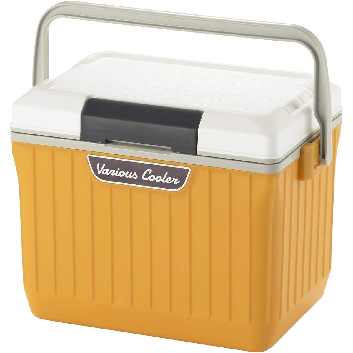 Sanka VAC-9WHYE Various Cooler Box, Excellent Insulation, One Push Open, Small, Thin, Lightweight, Chair, Static Load 220.5 lbs (100 kg), Large Handle, Shoulder Strap, 2.4 gal (9L), Yellow