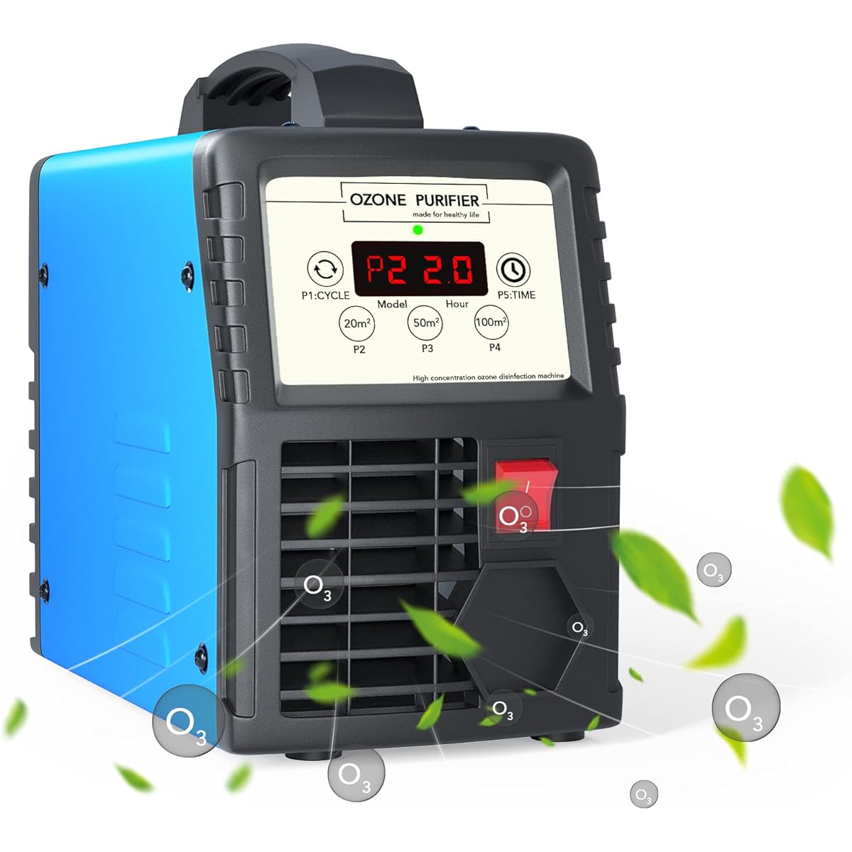 FELLAT Ozone Generator 10000mg/h Commercial Deodorizer Home Air Purifier Powerful Deodorizer Disinfection Deodorizer for Home, Room, Hotel, Farm Use Japanese Instruction Manual Included