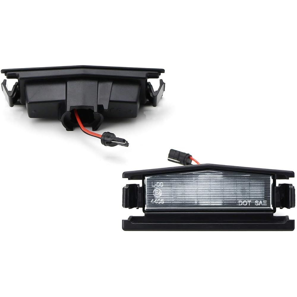 IJDMTOY OEM-FIT 3W Full LED License Plate Light Assemblies Mazda MX-5 Miata Roadster compatible 18-SMD XMD XMD Xenon White LED Diode