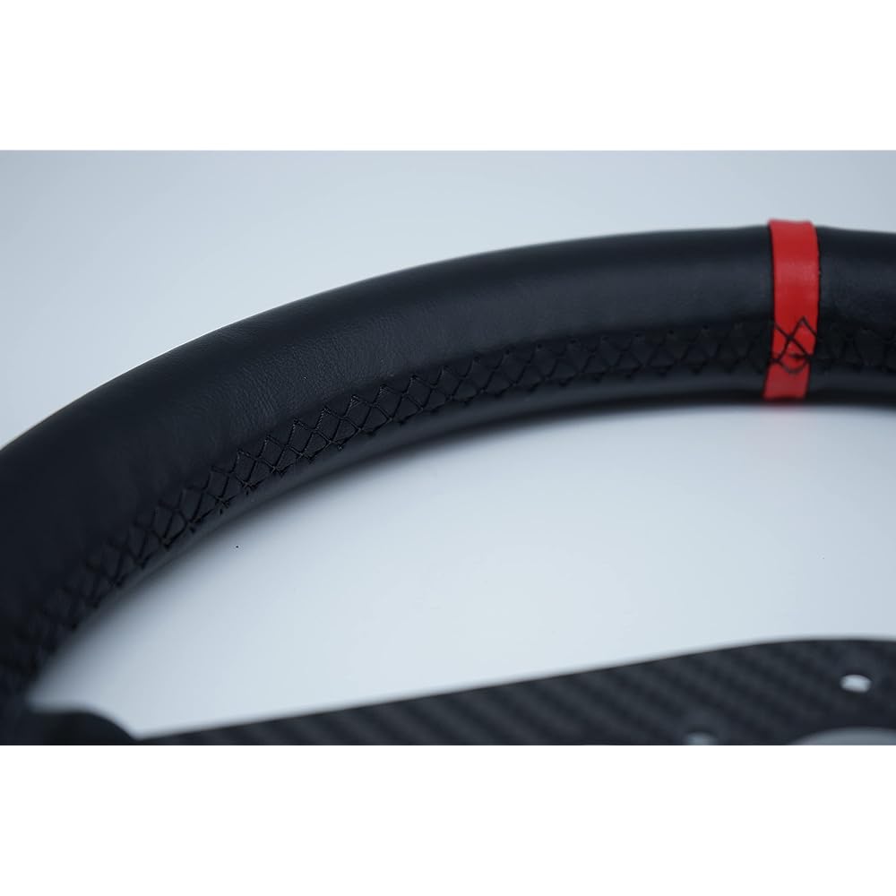 SIMPUSH Racing Game Steering Wheel Remodeling Handle (Carbon Fiber, Cowhide, 33cm) Slast Master Thrustmaster T300