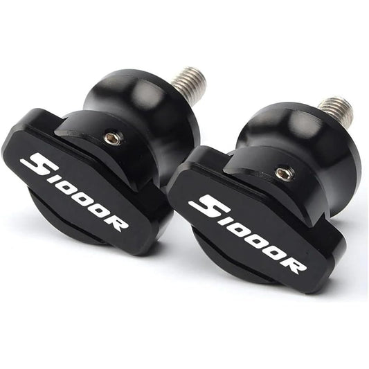 Motorcycle Swingarm Spool 8mm Motorcycle Swingarm Spool Slider Stand Screw Accessories For S1000RR S1000R HP4 2010-2013 2014 2015 2016 2017 (Color: Black, Size: S1000R)