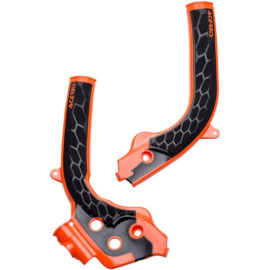 Acerbis X-GRIP Frame Guard 16 KTM Orange/Black-Compatible: KTM 250 SX-F 2016-2018