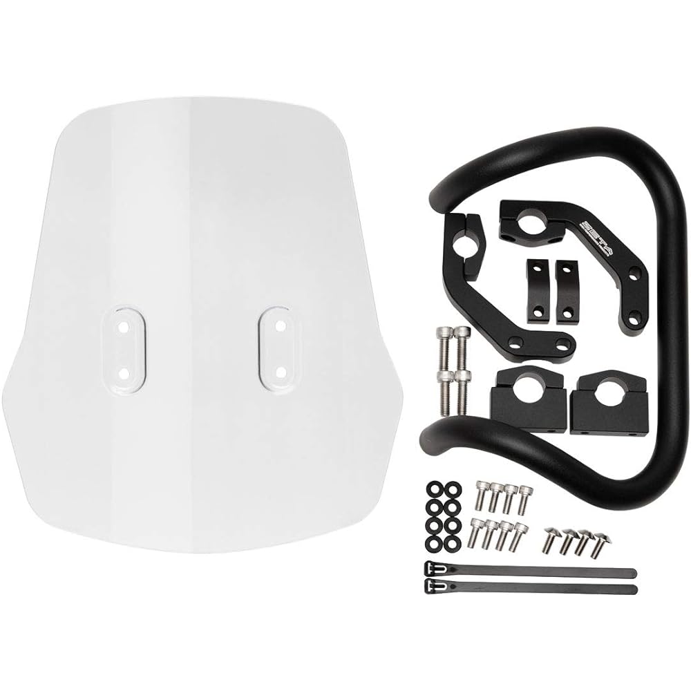 ZETA KLX230 Adventure Windshield with Screen Mount Bar ZE70-1111