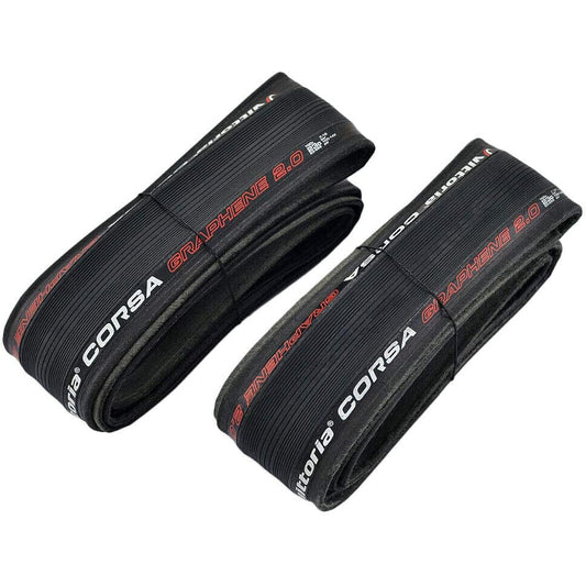 Vittoria CORSA G2.0 GRAPHENE Clincher Tire 700x23C, Black, VT1968