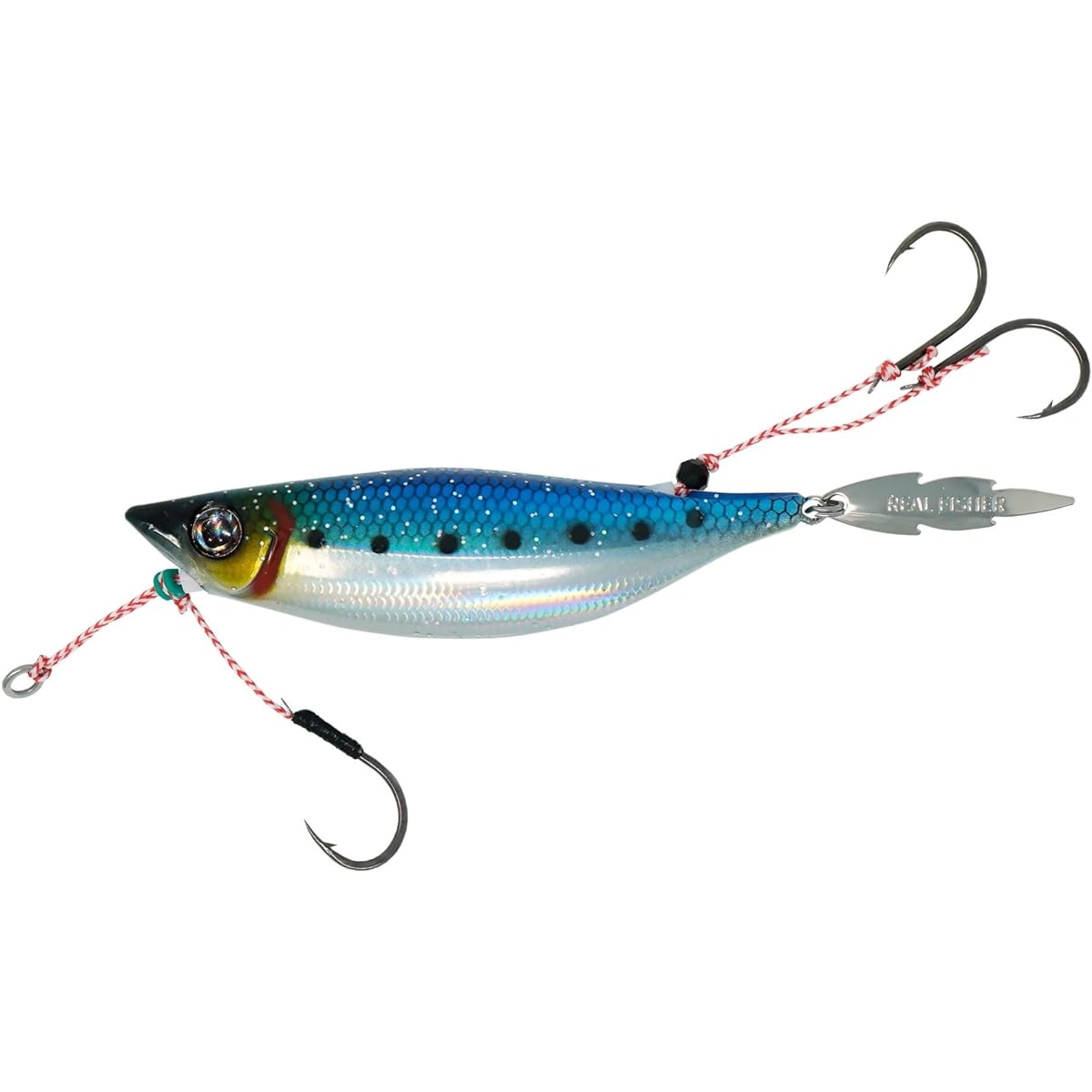 Real Fisher REAL FISHER Ajigo Slow 80g Sardine Blue