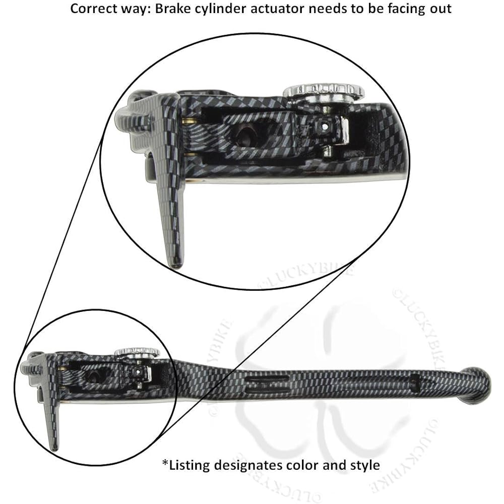 Suzuki GSXR 600 750 06-19 Black brake & clutch hand lever hand for handle