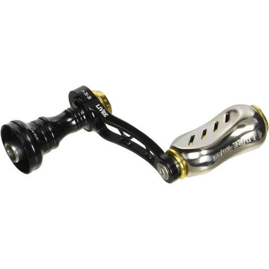 LIVRE Reel F.V35-38 S Handle Fino Knob for Daiwa (Black P + Gold G)
