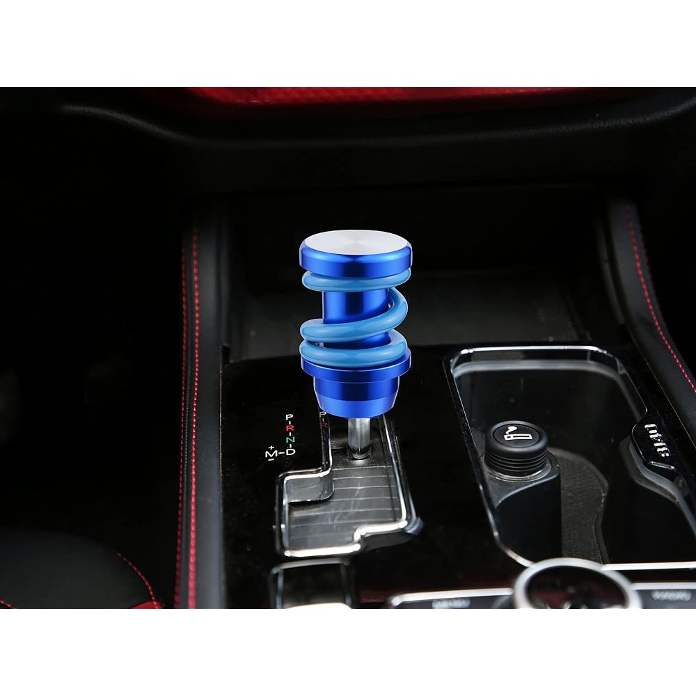 ABFER Metal Nobu Shifter Cargear Stick Handle Aluminum Shift Knob Most Automatic Manual Transition Mission Fit Blue
