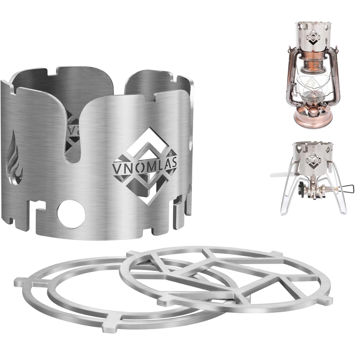 Windshield with Trivet Lantern Warmer Lantern Multifunctional Trivet Heating Cover Trivet and Windshield for Alcohol Stove Multipurpose SOTO ST-310/ ST-330/ ST-340 Iwatani Trangia Burner Furhand 276 Dates 78 CAPTAIN STAG Oil Lantern (Medium) Heating
