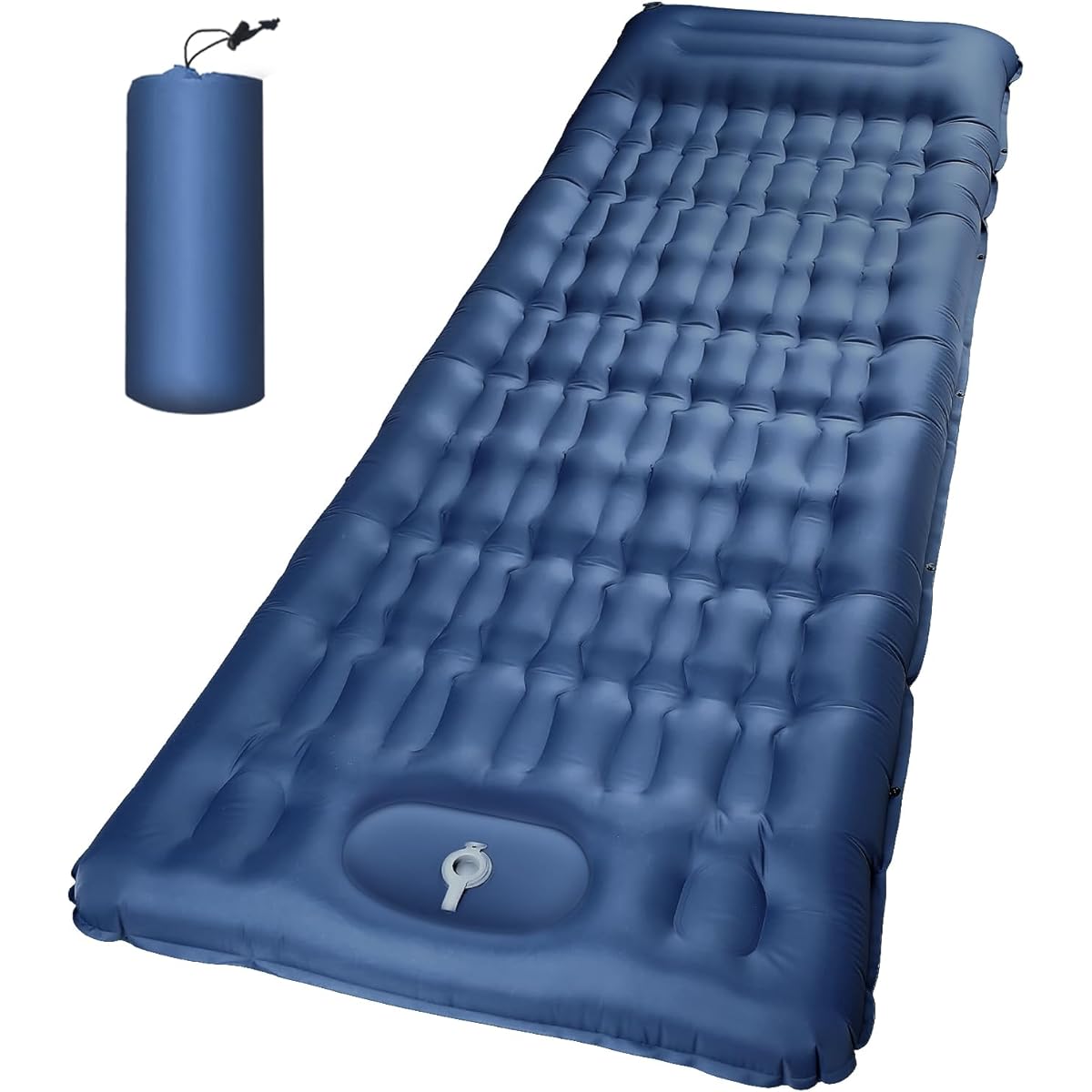 Air Mat, Approx. 4.7 inches (12 cm) Thick, 28.0 inches (71 cm) Wide, Camping Mat, Sleeping in the Car, Footstep, Infinite Connection, Includes Pillow, Foldable, Thick, Ultra Lightweight, Waterproof,