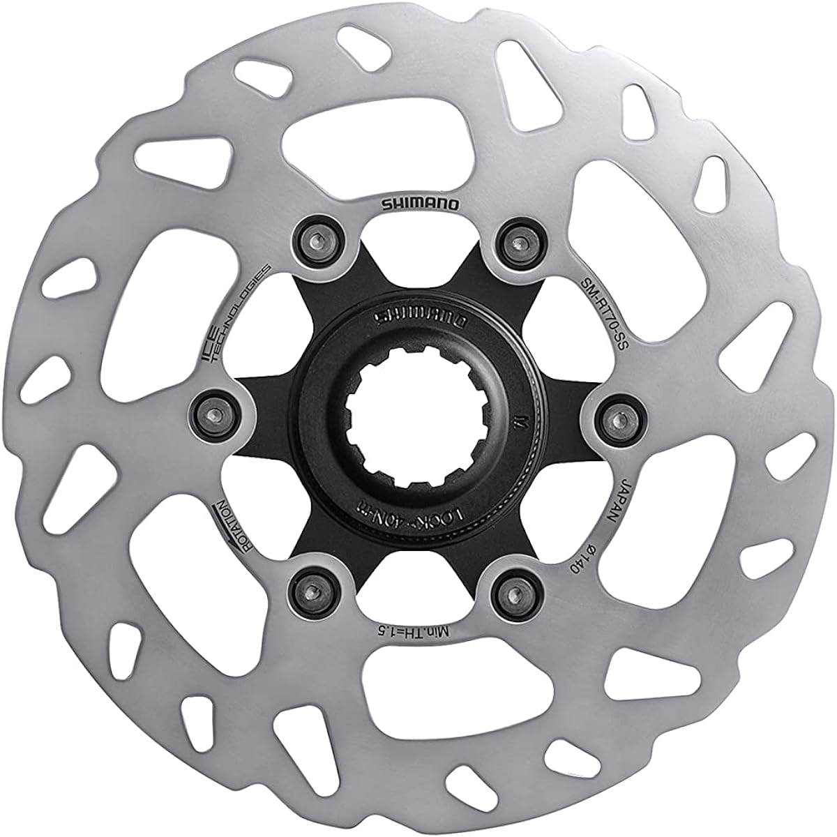 SHIMANO SM-RT70 140mm Center Lock Narrow Type Disc Brake Rotor ISMRT70SS