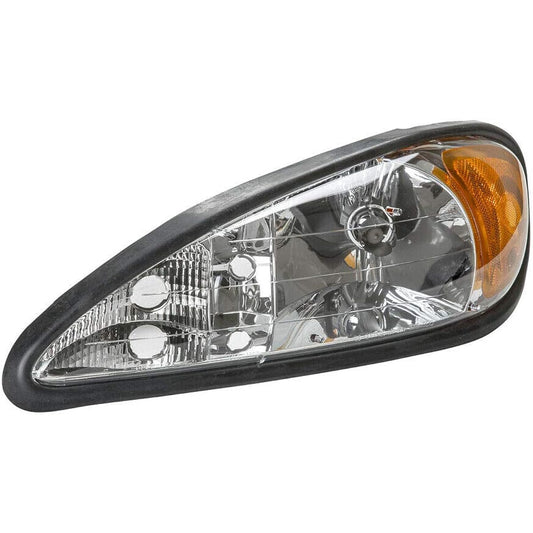 APDTY 112504 Headlight headlamp Front left driver 1999-2005 Pontiac GRAND AM (exchanged for 22672207, 16526011, GM2502196)