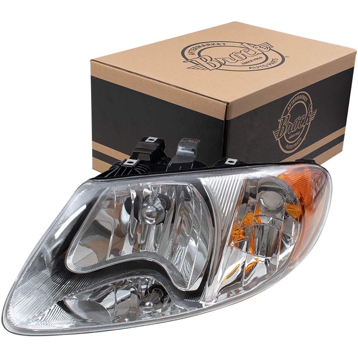 Halogen Headlight Head Lamp Driver Replacement 01-07 DODGE CARAVAN CHRYSLER TOWN & COUNTRY Voyager 113 inch Wheel Base Van 4857701AC
