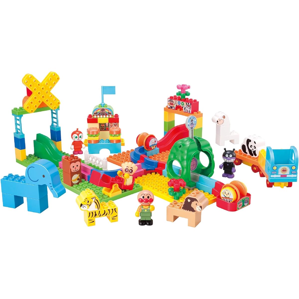 BANDAI Anpanman Rolling Block Lots of play! More rolling! Animal Encyclopedia DX
