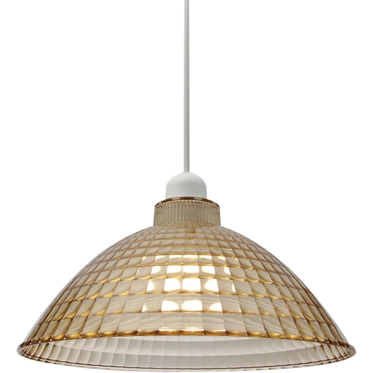 Iris Ohyama LED Pendant Light LED Bulb Set Lapin Glass Style M Size Amber PL8L-E26CG1-T