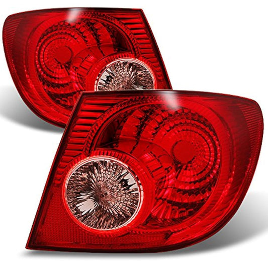 Toyota Corolla E120 outerpiece tail light brake lamp driver + passenger seat replacement pair set