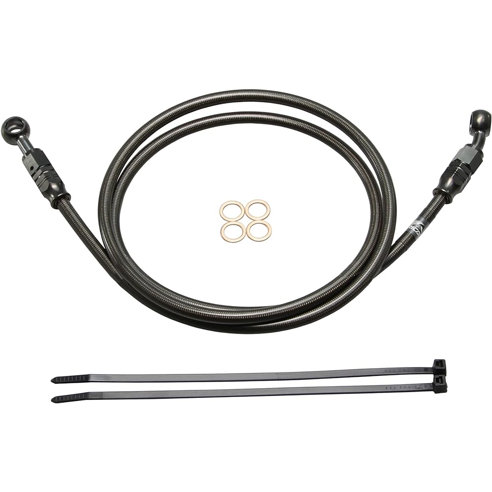 HURRICANE SURE SYSTEM LINE Stainless Steel Hose Black M Type 145cm HB7M145SB