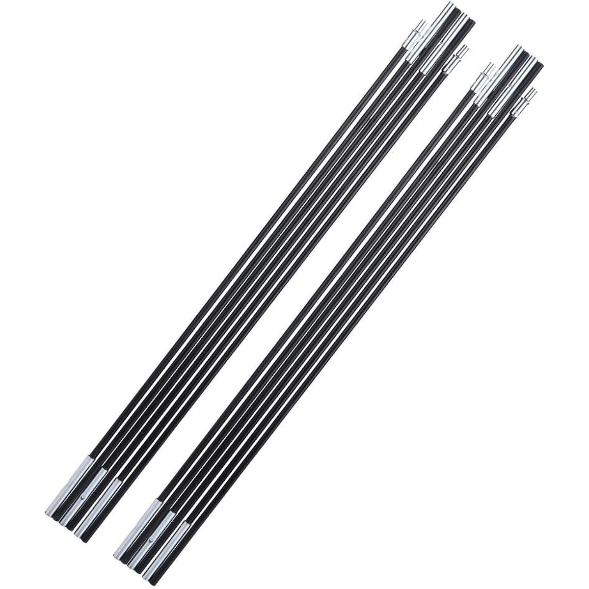 Tent Pole Tent Frame Foldable Lightweight Made of Glass Fiber Elastic Rust Proof Portable Set of 2 Replacement Camping Equipment Hiking Outdoor