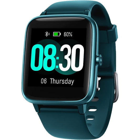 Smart Watch, Activity Meter, Pedometer, Watch, GRV Smart Watch Activity Tracker, Stopwatch, Long-lasting Battery, Line Incoming Call Notification, Screen Brightness Adjustment, Timer, Stopwatch, Birthday, Respect for the Aged Day Gift, IP68 Waterproof, J