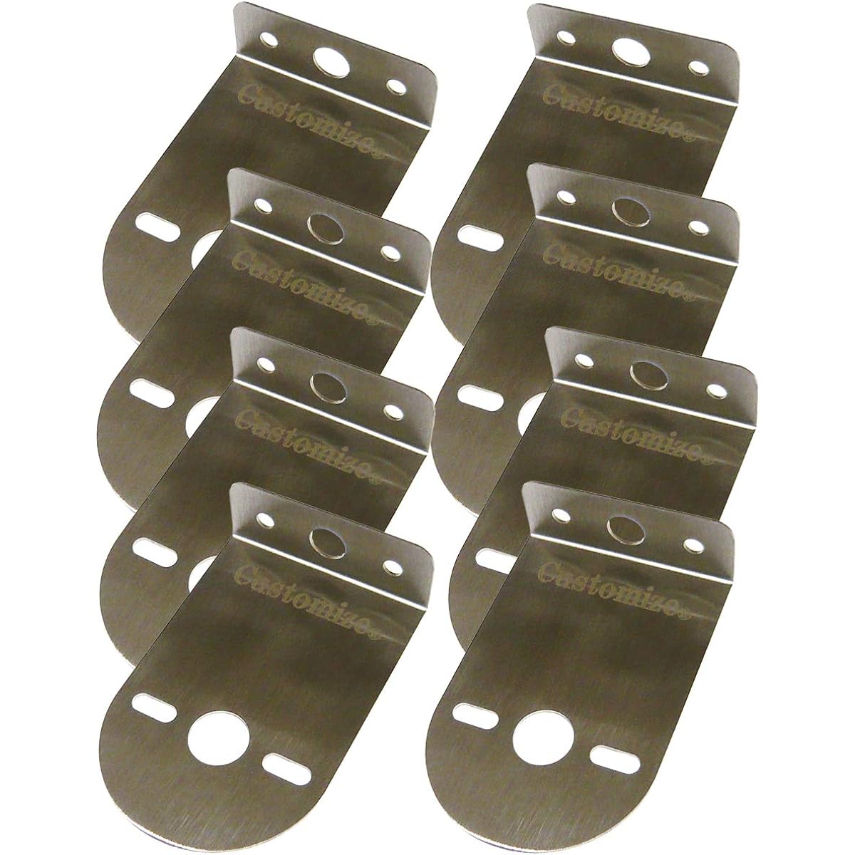Marker Lamp, Stay, Truck Supplies, Bus Marker, L-Shaped Stay, Stainless Steel, 2, 4, 6, 8 Pieces, Set (8)
