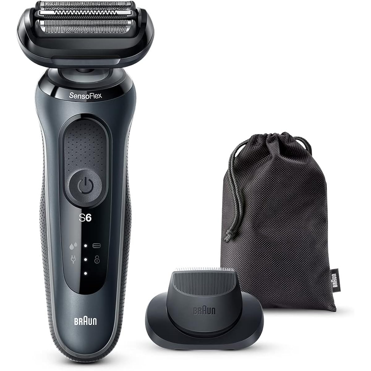 Braun Series 6 61-N1200s-V Electric Shaver Kiwazori Trimmer Waterproof Design Rechargeable Cordless Deep Catch Net Blade