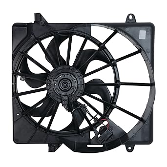 TYC 621940 JEEP LIBERTY replacement radiator/condenser cooling fan alignment